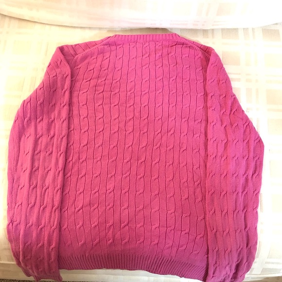 Brooks Brothers Pink Cable knit sweater. Size M - Picture 4 of 6